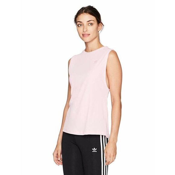 Adidas Original NMD Copenhagen Pastel Pink Sleeveless Ribbed Muscle Tee - Picture 1 of 8